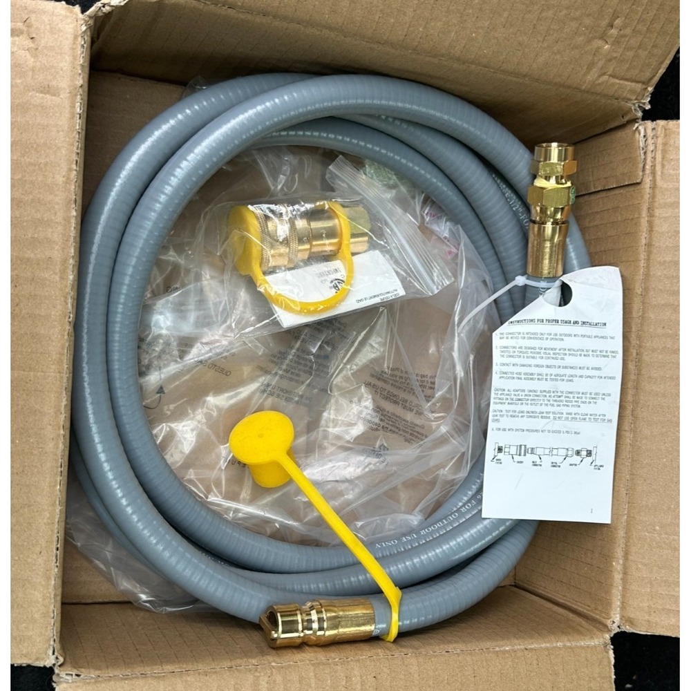 Universal Natural Gas Conversion Kit Quick Connect Coupler,Hose, Regulator
